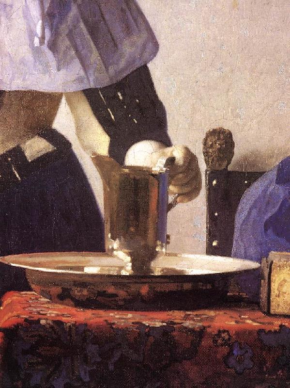 VERMEER VAN DELFT, Jan Young Woman with a Water Jug (detail) re